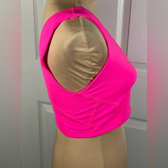 Free People Movement Vibrant Hot Pink Sleeveless Crop Top NWT Medium - Picture 6 of 8